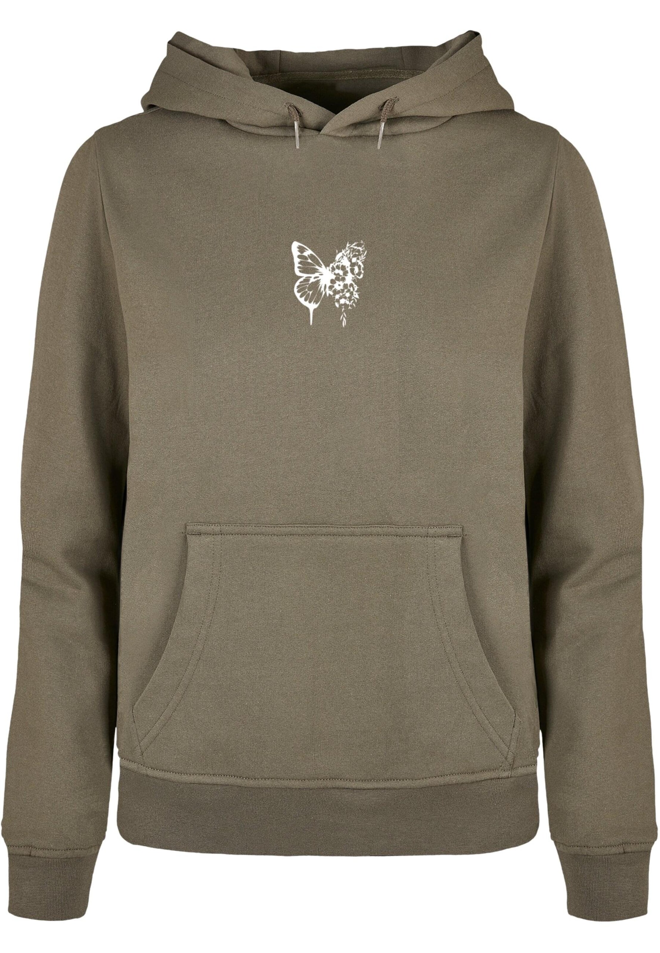 Merchcode Sweatshirt 'Flowers Bloom' in Green: front