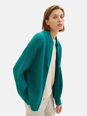 TOM TAILOR Knit Cardigan in Green