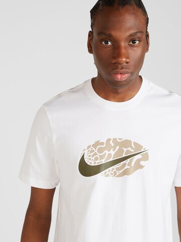 Tricou 'SWOOSH' de la Nike Sportswear pe alb