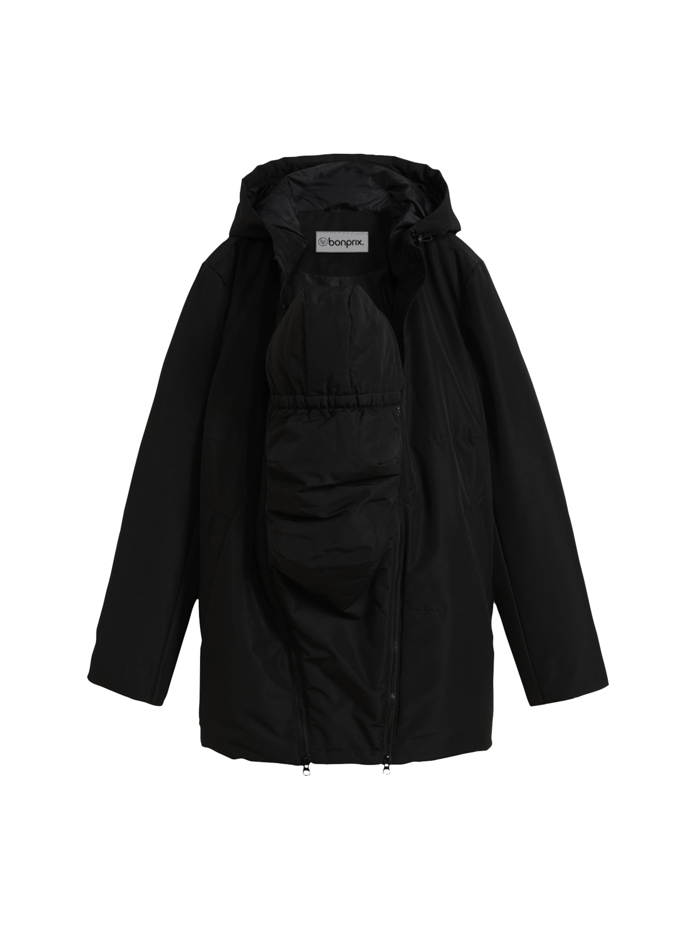 bonprix Umstandsjacke in Schwarz: Vorderseite