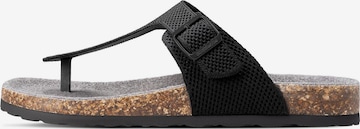 GIESSWEIN T-Bar Sandals in Black: front