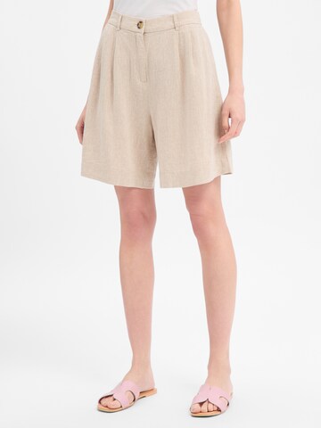 MSCH COPENHAGEN Regular Pleat-front trousers ' Viana Ginia ' in Grey: front