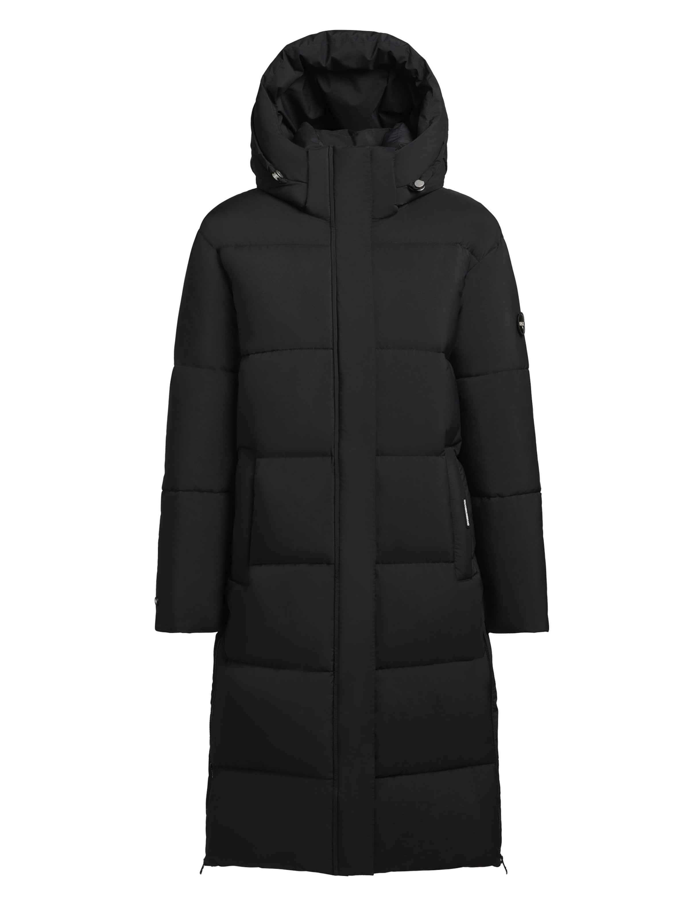 Cappotto invernale di khujo in nero: frontale