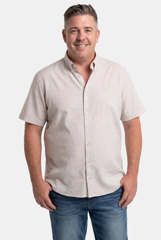 Boston Park Comfort Fit Hemd in Beige: Vorderseite