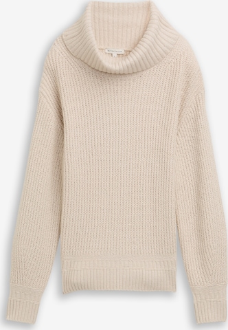 Pull-over TOM TAILOR en beige : devant