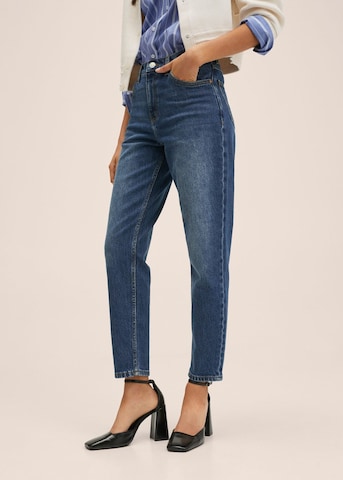 MANGO Regular Jeans 'New Mom' in Blauw: voorkant