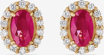 CHRIST Ohrringe in Rot: Vorderseite