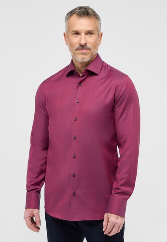 ETERNA Slim fit Business shirt in Red: front