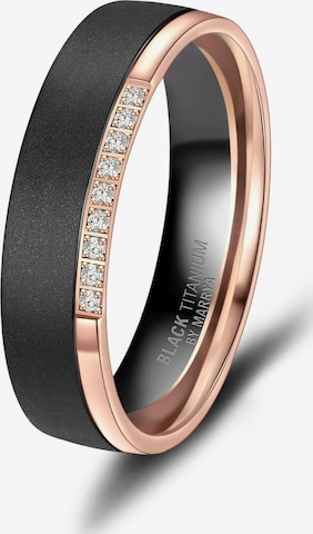 Anello 'MARRYA Ehering BT-06 aus Black Titanium' di MARRYA in nero: frontale