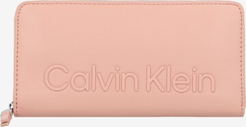 Calvin Klein Peněženka – pink: přední strana