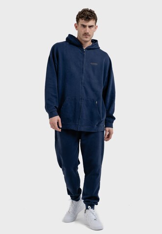 Oldskull Zip-Up Hoodie in Blue