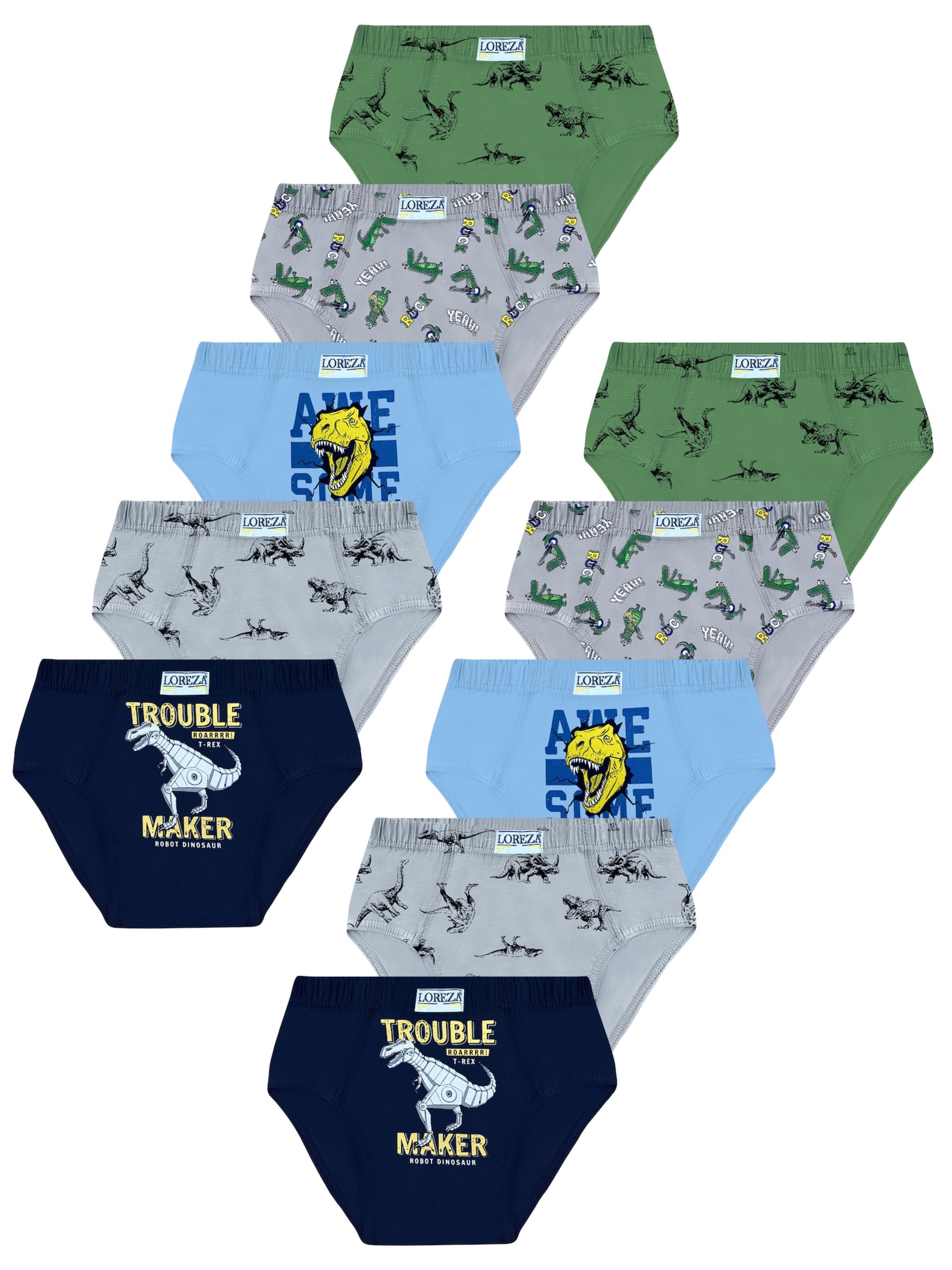 LOREZA Unterhose 'Jungen Slips Thomas'‌‌ in Mischfarben: Vorderseite