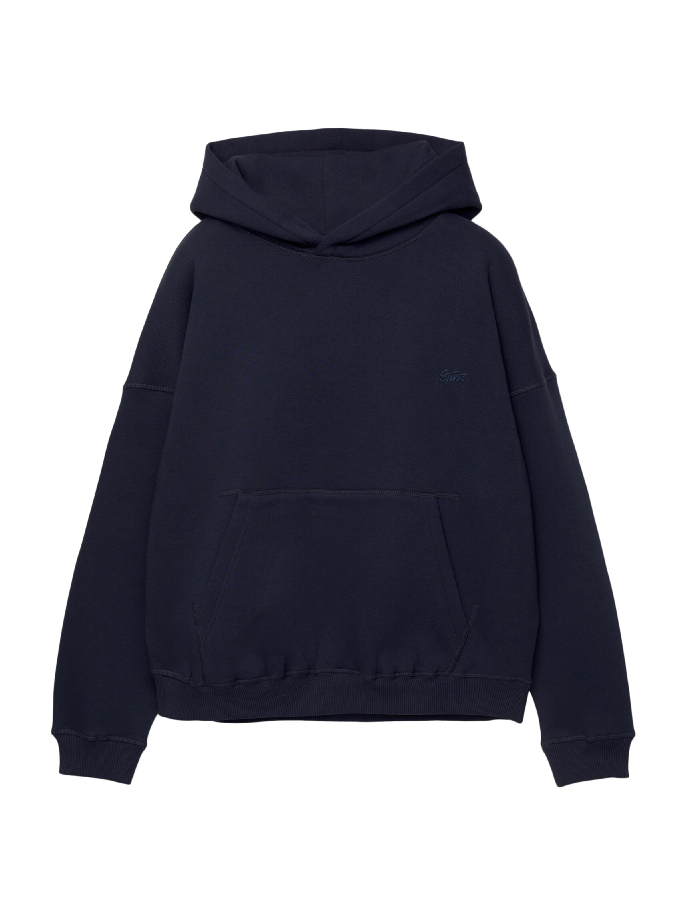 Bluză de molton 'STWD' de la Pull&Bear pe albastru: față