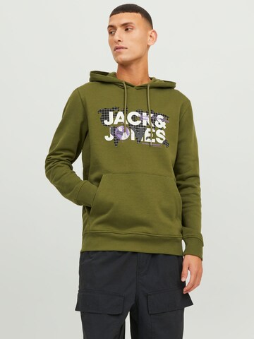 JACK & JONES Sweatshirt 'Dust' i grøn: forside