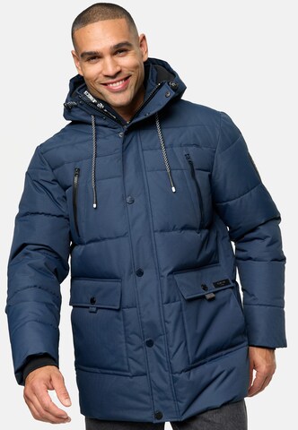 INDICODE JEANS Winter Jacket 'Wess' in Blue