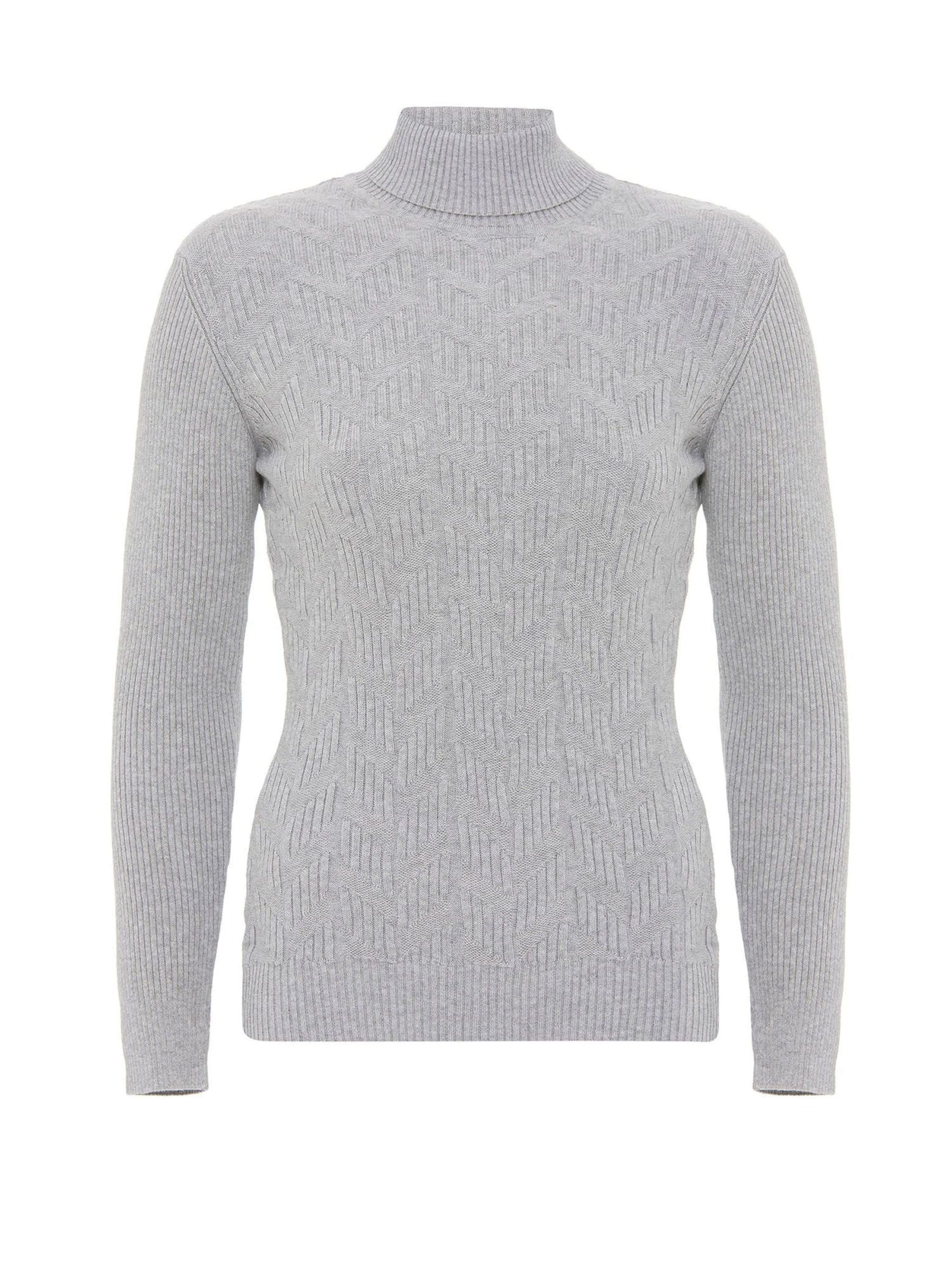 Jacey Quinn Svetr – šedá: přední strana