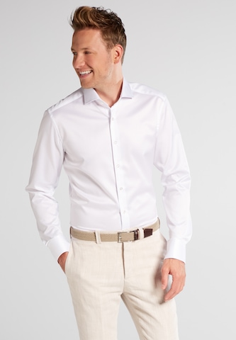 ETERNA Slim fit Business shirt in White: front