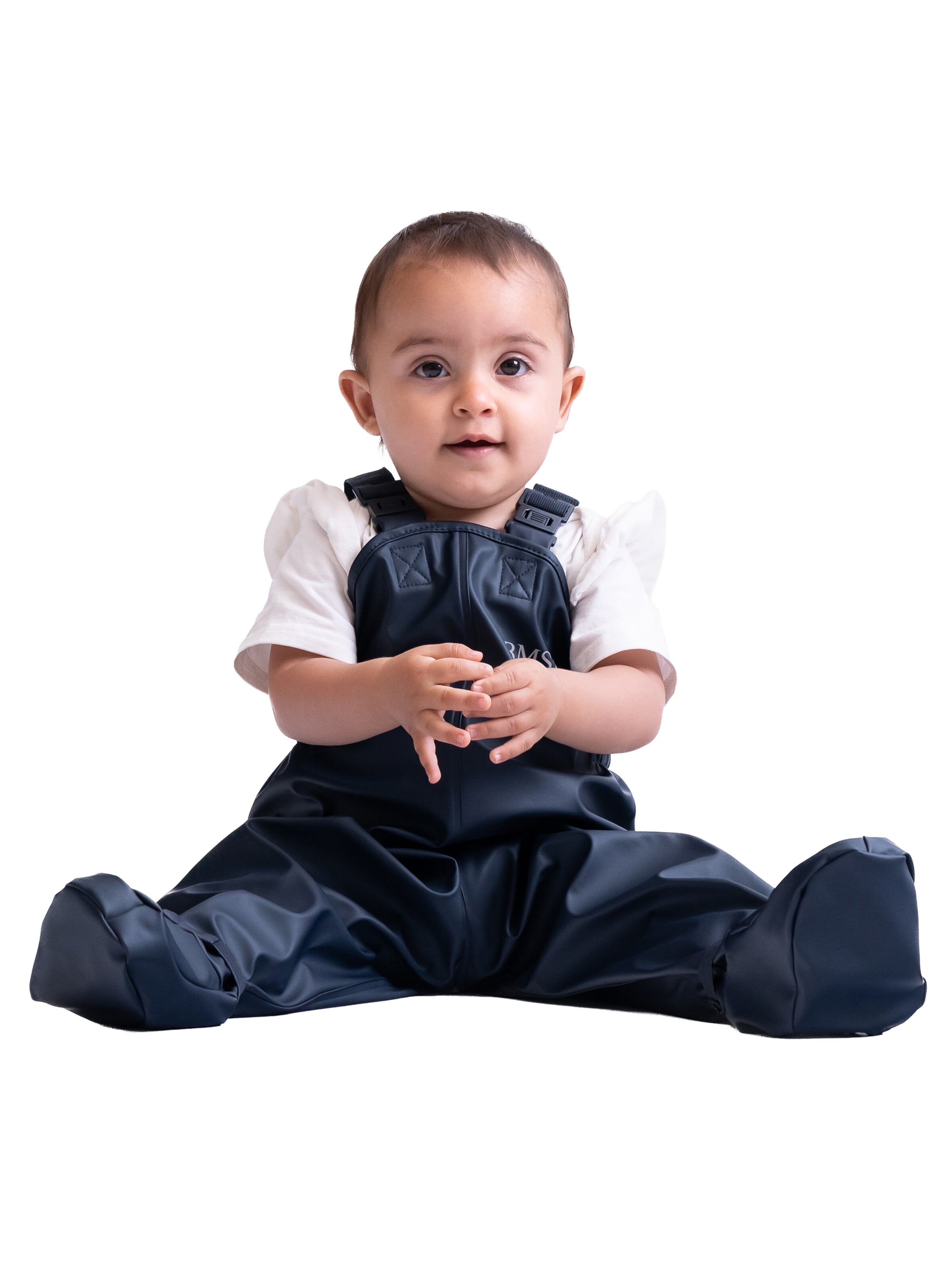 BMS Loose fit Athletic Pants 'BabyBuddy' in Blue: front
