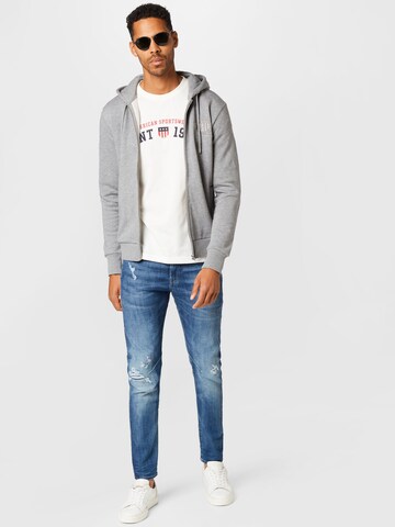 GANT Sweatjakke i grå