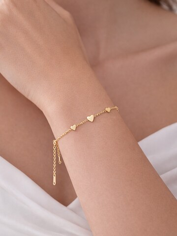 Pure Schmuck Bracelet 'Love' in Gold: front