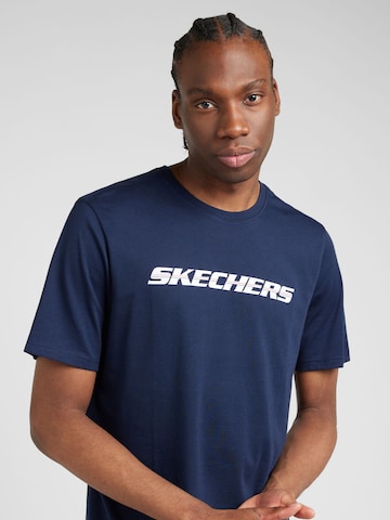 SKECHERS Λειτουργικό μπλουζάκι σε μπλε