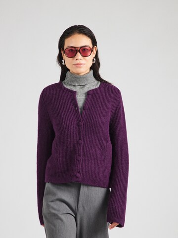 Cardigan & Other Stories en violet : devant