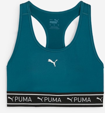PUMA Bustier Urheilurintaliivit '4KEEPS' värissä vihreä: etupuoli
