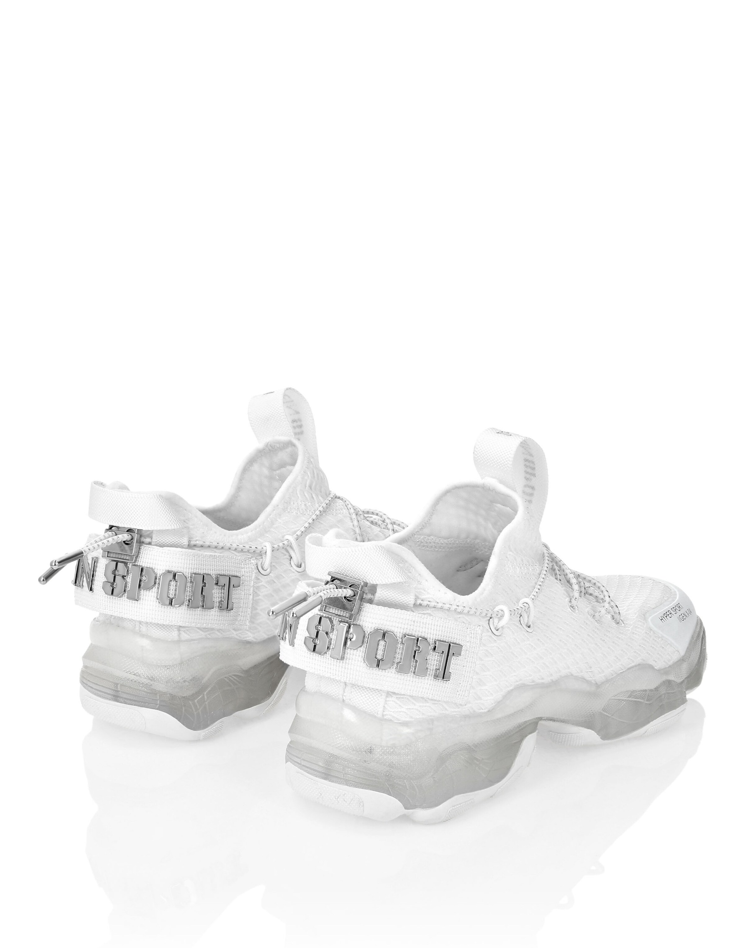 Sneaker bassa 'Tiger Attack' di Plein Sport in bianco