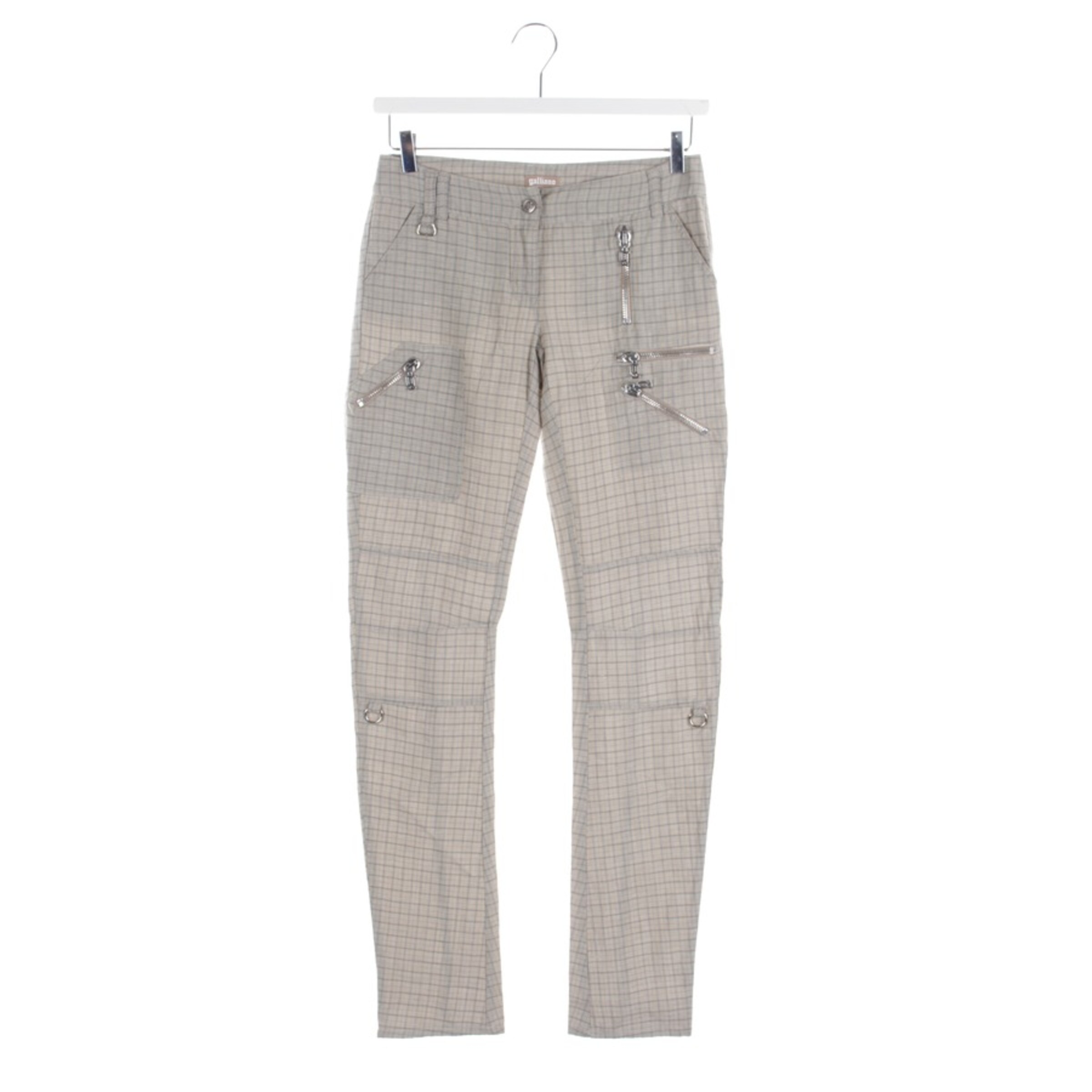 John Galliano Pants in XS in Green: front