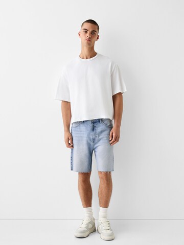 Bershka Regular Shorts in Blau