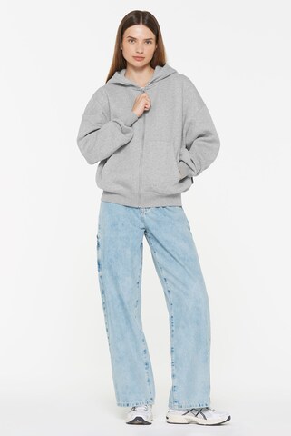 Harlem Soul BRU-NO Hoodie Jacket Oversized Unisex in Grau