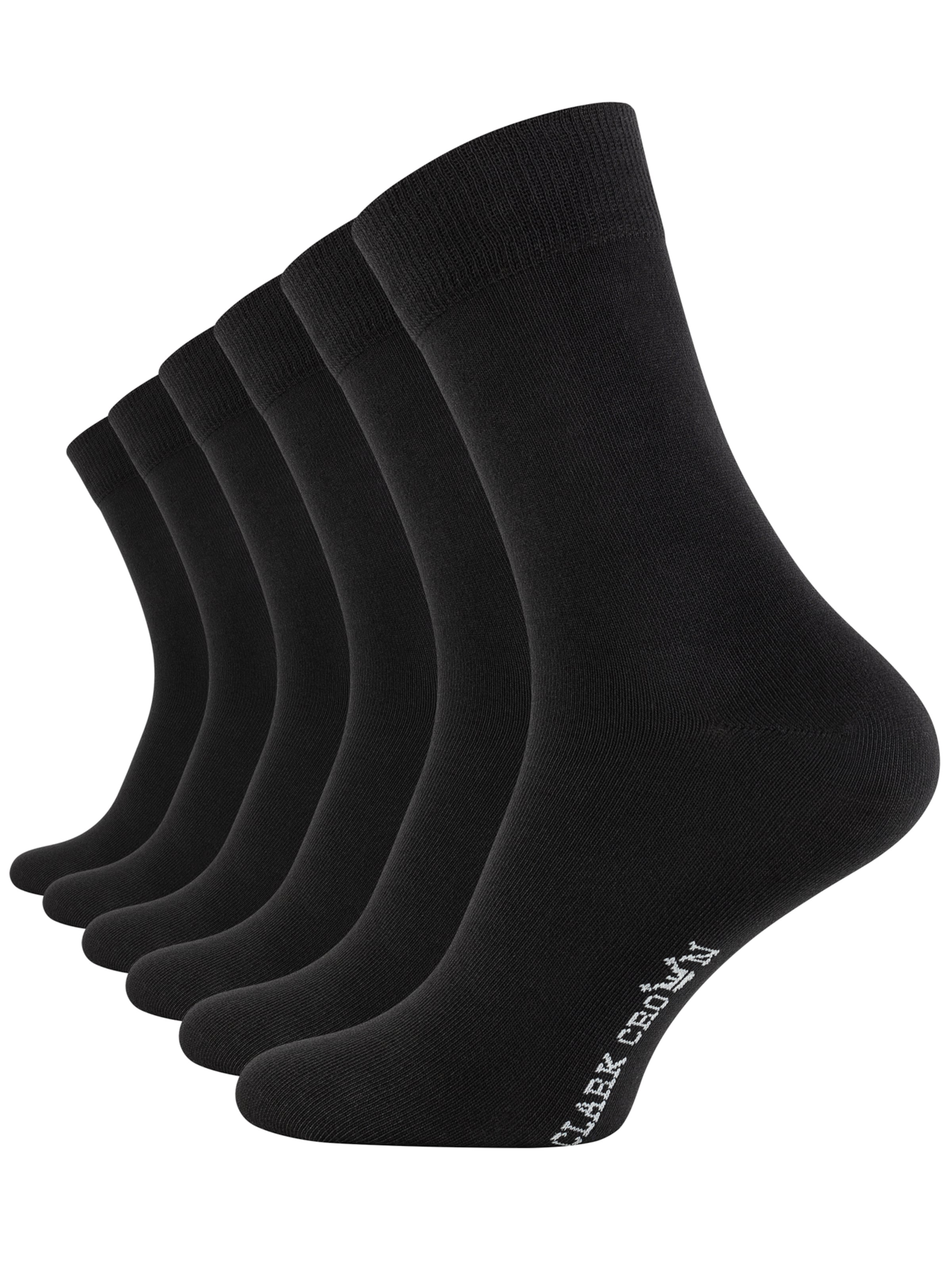 Chaussettes Clark Crown en noir : devant