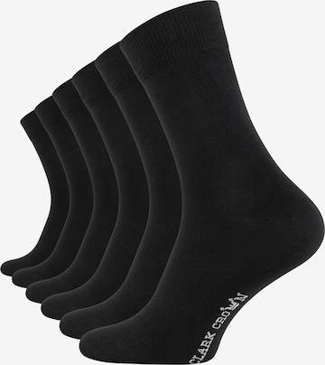 Chaussettes Clark Crown en noir : devant