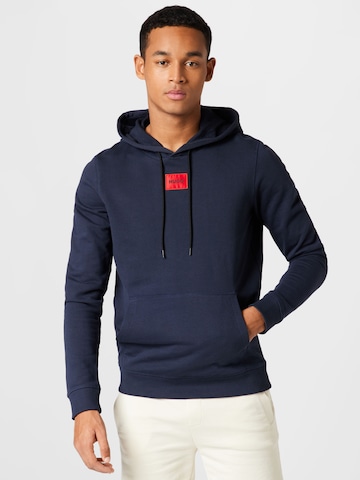 HUGO Sweatshirt 'Daratschi214' in Blauw: voorkant