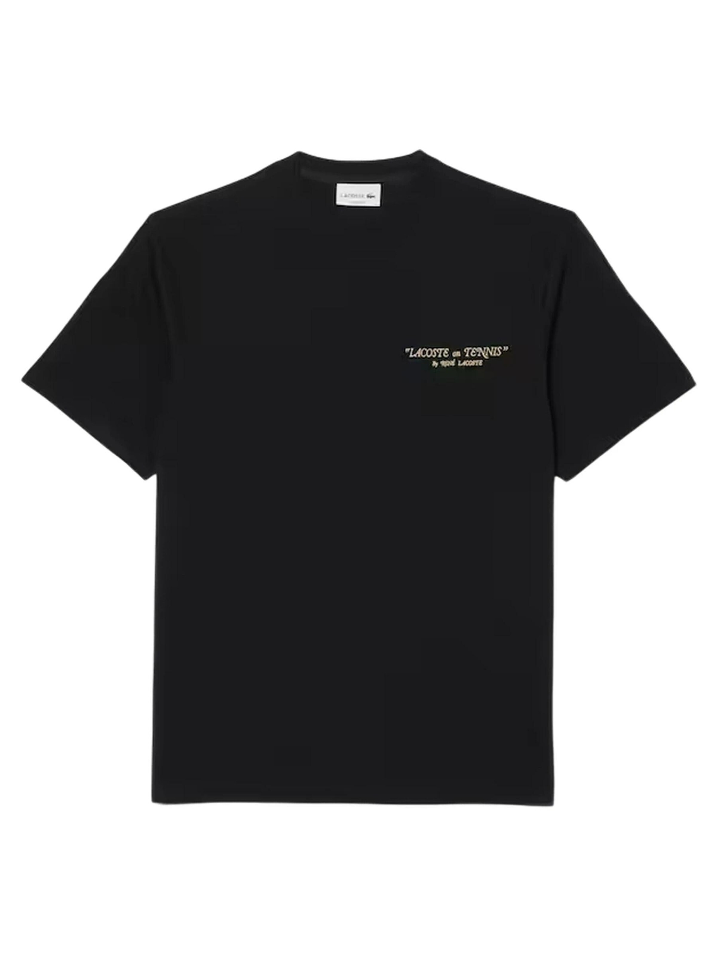 LACOSTE Tričko 'Camiseta' – černá
