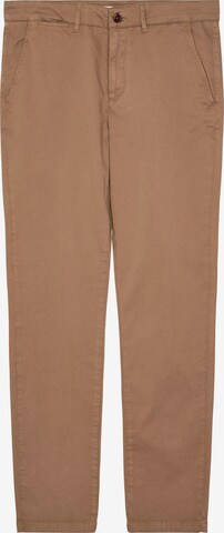 KnowledgeCotton Apparel Regularen Chino hlače ' LUCA' | rjava barva: sprednja stran