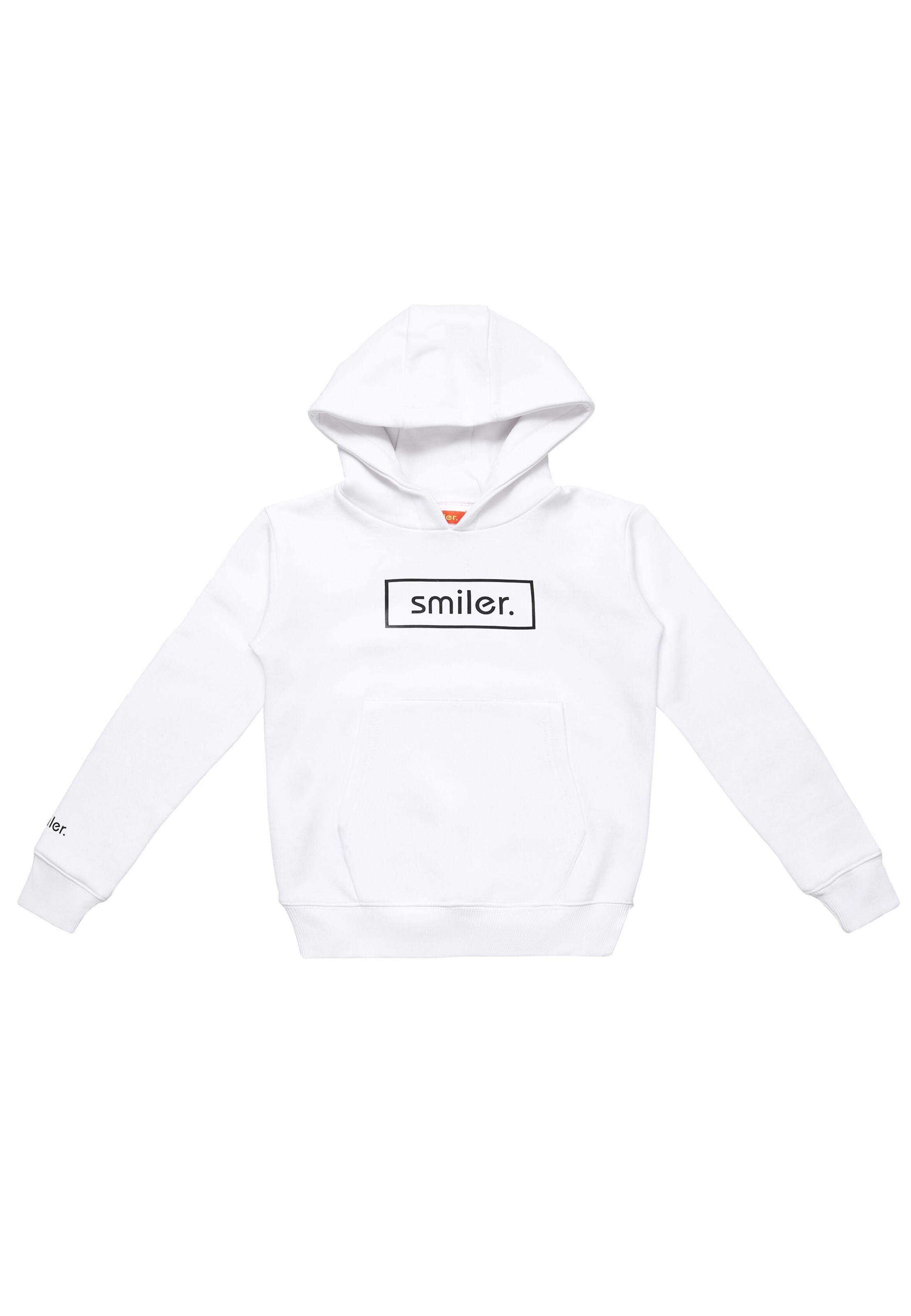 smiler. Sweatshirt 'Happy' in Wit: voorkant