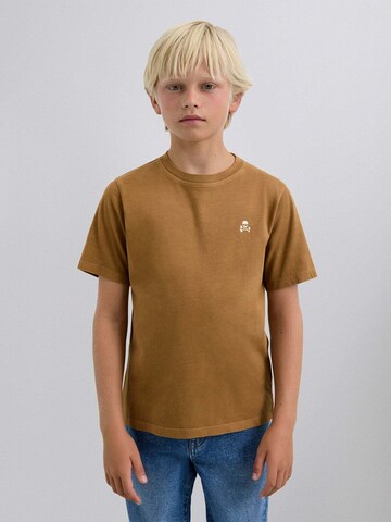T-Shirt 'Pizza' Scalpers en marron