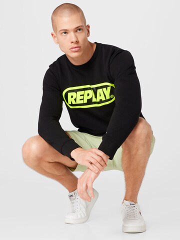 REPLAY Sweatshirt i sort