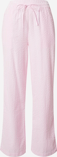 PIECES Housut 'PCSally ' värissä roosa / valkoinen, Tuotenäkymä