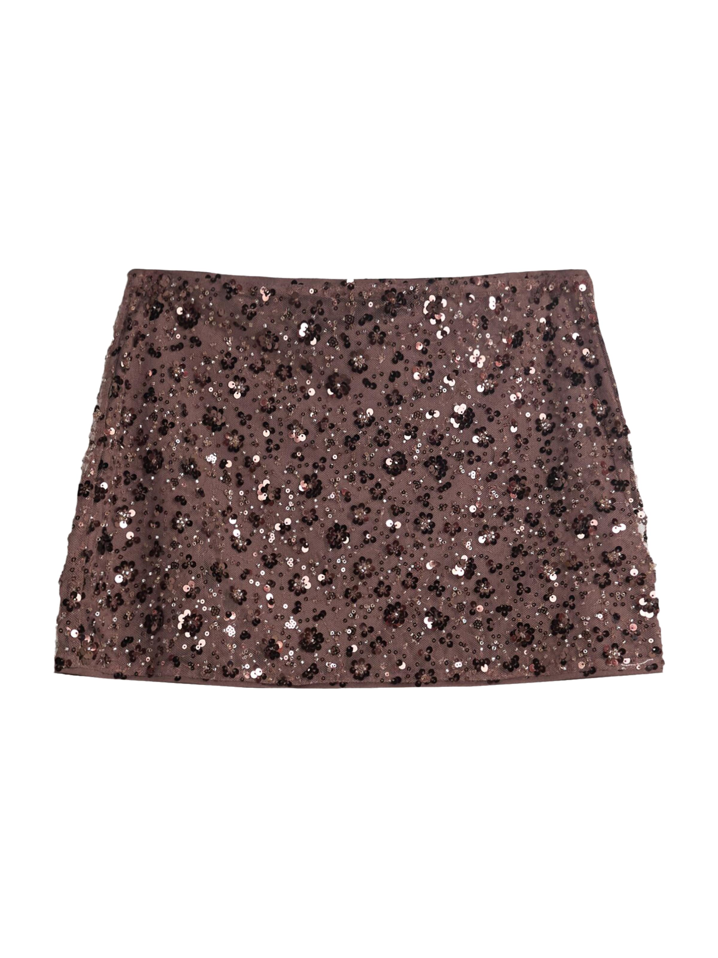 Gonna di Bershka in marrone: frontale