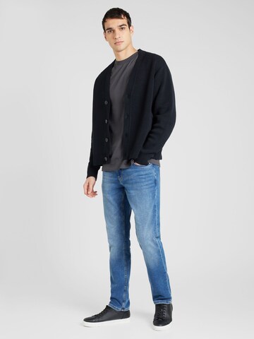 JACK & JONES Cardigan 'RINO' i sort