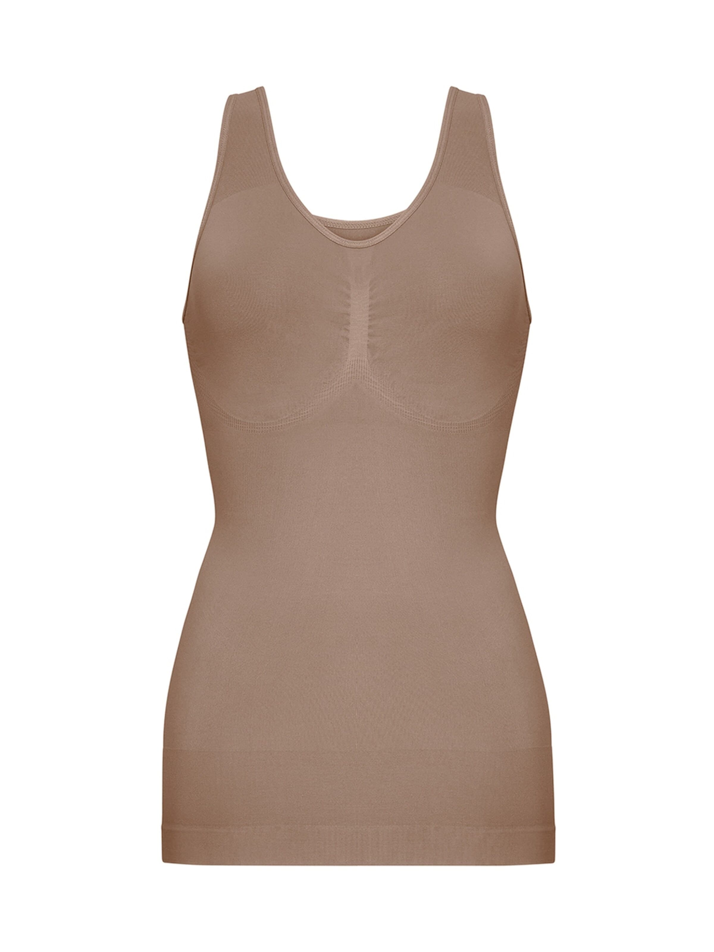 cfab (formerly creamy fabrics) Shapingtop 'Figurformendes Shapewear Tanktop'‌‌ in Braun: Vorderseite