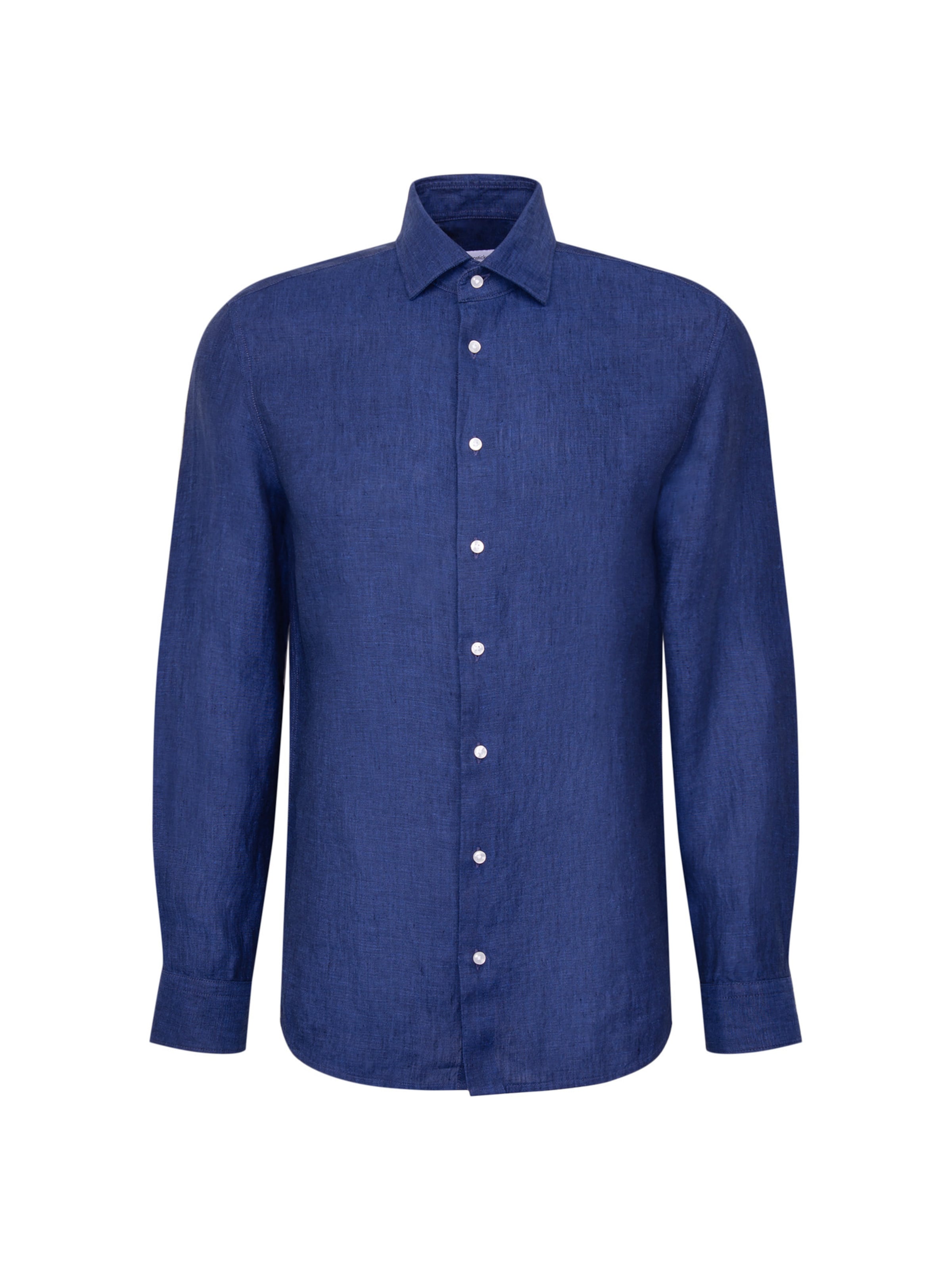 Chemise business 'Smart Linen' SEIDENSTICKER en bleu : devant