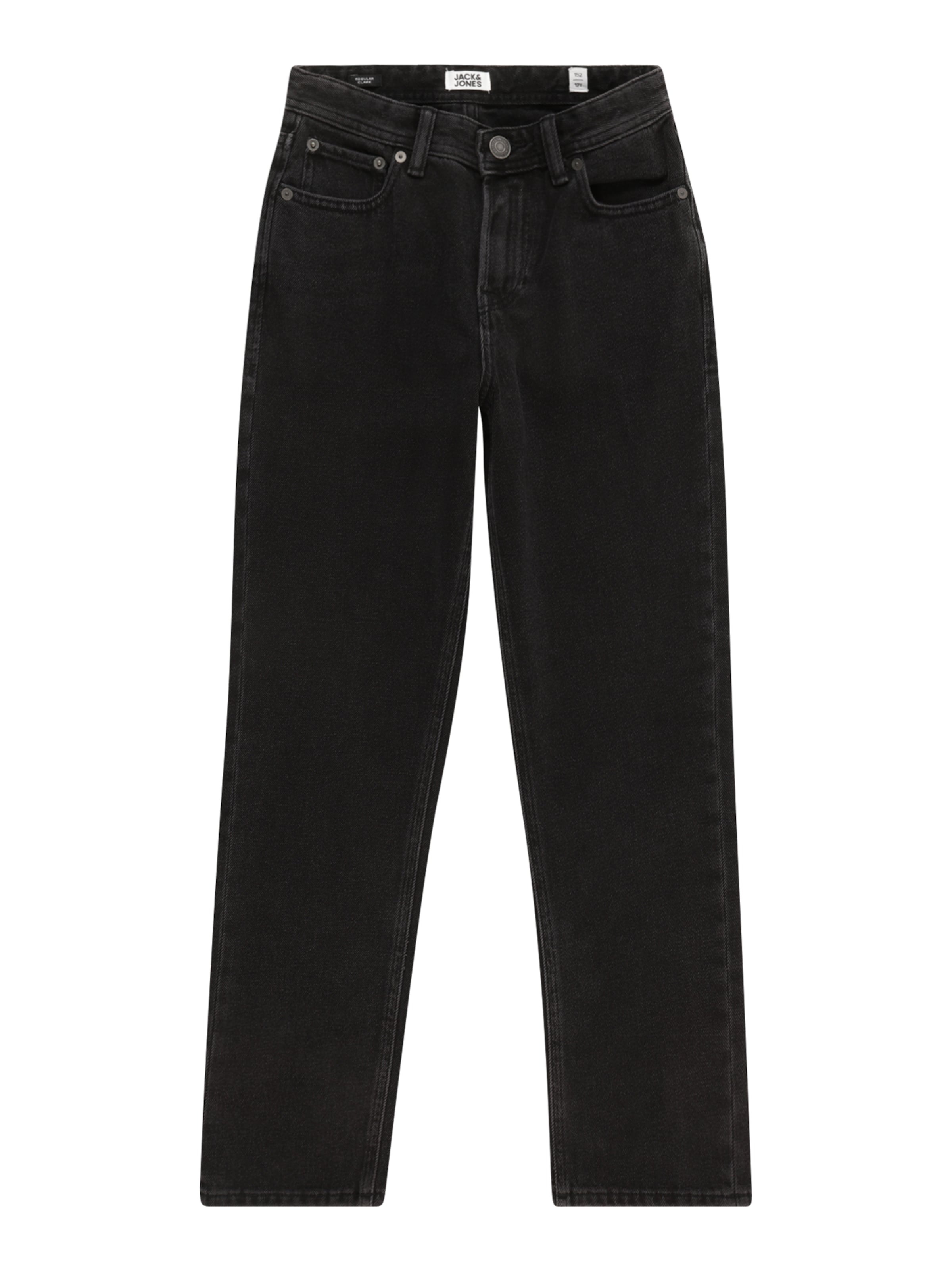 Jack & Jones Junior - regular Vaquero 'JJIClark JJOriginal' en negro: frente