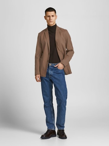 Coupe slim Veste de costume JACK & JONES en beige