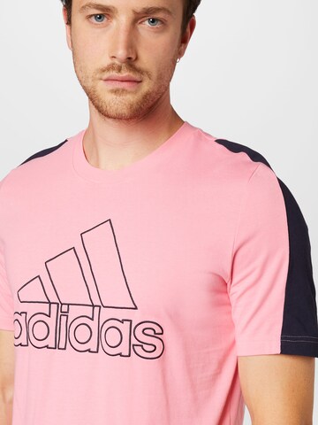 ADIDAS SPORTSWEAR - Camisa funcionais 'Future Icons Embroidered Badge Of Sport' em rosa