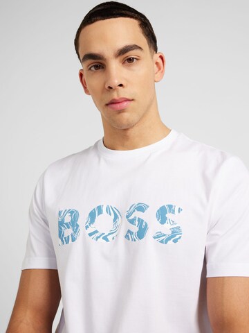 T-Shirt 'Ocean' BOSS en blanc