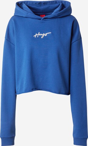 HUGO Sweatshirt 'Dephana 1' in Blauw: voorkant