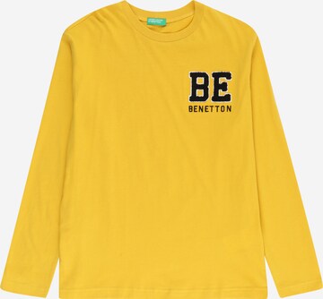 UNITED COLORS OF BENETTON Majica | rumena barva: sprednja stran